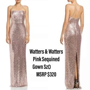 Watters & Watters sequins dress